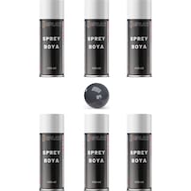 6 Adet Ral 7015 Taş Koyu Gri Sprey Boya 400 Ml.