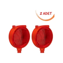 Evelux Flaşörlü Uyarı Lambası Solar Ledli Flaşör Lamba Uyarıcı Flaşörü Kırmızı Evelux 11816 Fl K 2 Adet