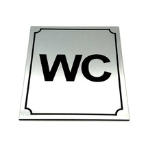 Wc Tuvalet Tabelası Yönlendirme Levhası 10 Cm X 12 Cm