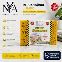 Mercan Sünger Xl Makro Gözenekli Süper Emici Oto Yıkama Süngeri