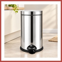 Bezos 8 L Metal Pedallı Çöp Kovası Erdotıca