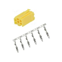 Mini İso Soket Sarı 6 Pin