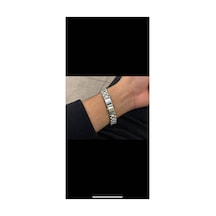 Çelik Zincir Model Bileklik Gri - 920022853 Gri