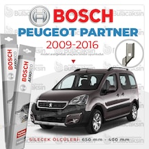 Peugeot Partner Tepee Muz Silecek Takımı 2010-2016 Bosch Aeroec