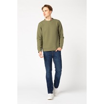 Vigoss Erkek Jakarlı Sweatshırt 62133-00377 Haki