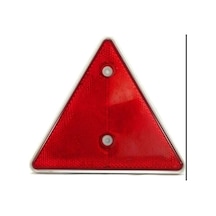 Plastik Üçgen Reflektör Kırmızı 14x16cm