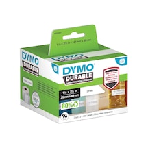 1933081 Lw Durable-etiketten Labelwriter-baskı, Beyaz Polyester 25 X 89 Mm Diğer