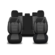 Minderland K1 - Mercedes-benz Gle Serisi İle Uyumlu Koltuk Kılıfı, Tam Takım/gri-siyah