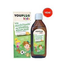 Youplus Kids VM Multivitamin ve Mineral Kompleksi 150 ML 86995145