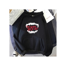 Tarzsokak Siyah Unisex My Chemical Romance Kapüşonlular Hip Hoprafik Baskı Kapşo