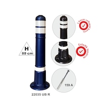 Evelux 22035 Ub R Refüj Dubaları Reflektif 80 CM Mavi