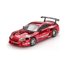 Ers 1/64 Model Araç Supra A80 Top Secret Gt-300 Top Secret Red Chrome Çok Renkli