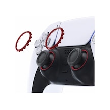 Ps5 Ring Dualsense Analog Çerçevesi Playstation 5 Kol Tamir Parçası 2 Adet Halka Bordo