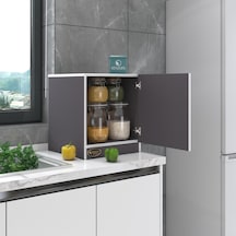 Kenzlife Kapaklı Mutfak Dolabı Melek39 Gri 039x039x39 Banyo Ofis Komodin M