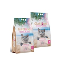 Gattino Pudra Kokulu Topaklaşan Bentonit Kedi Kumu 2 x 10 L