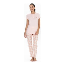U.S. Polo Assn. U.s. Polo Assn. Kadın Somon Pijama Takım - 20088-somon-2xl Çok renkli