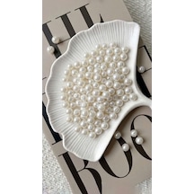 100 Gram - İnci Boncuk - 12 Mm Renk : Beyaz