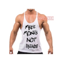 Tarzsokak Gym Tank Top Fitness Sporcu Atleti Gym101 Beyaz