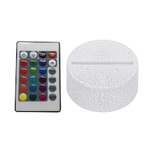 Suntek Led 3d Lamba Tabanı Usb Gece Lambası Tutucu Beyaz-krank Beyaz Krank Diğer