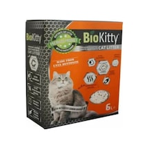 Biokitty Bentonit İnce Taneli Aktif Karbonlu Kedi Kumu 6 L