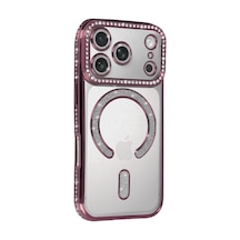Apple iPhone Uyumlu   17 Pro Max Joke Simli Magneticsafe Kılıf - Pembe