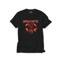Megadeth Burn Skull Siyah Tişört Siyah