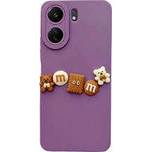 Xiaomi Redmi 13c Kılıf 3d M Bear Kamera Korumalı Silikon Kapak
