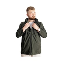 Mode Xl Büyük Beden Softshell Waterproff Kapüşonlu Mont 21235 Haki 001