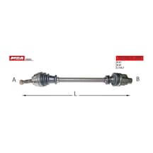 7700110484 Aks Sağ Renault : Clıo Iı 1.9 Dtı 1998-2008 Kangoo 1.9 Dtı 1998-2008 Twın -70501-mar