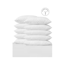 Vionel Home Pamuklu Beyaz İç Astar Fermuarlı Yastık Kılıfı 50 x 70 CM 10'lu