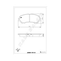 Kale-balata Ön Balata Renault Kadjar 15 Koleos Iı 15 Nıssan Qashqaı J11 13 X Traıl Iıı 14 22065-a01-00-kd11 410604ea0a D10604ca0a 410601596r