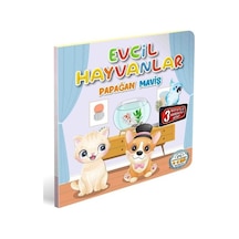 Evcil Hayvanlar - Papağan Maviş - 3 Boyutlu Hareketli Kitap