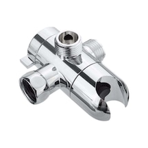 Wezone G1/2 Bağlantılı 3 Yönlü Duş Akış Kontrol Valfi - Chrome Banyo Fişi Çevirici Ve Su Akışı Ayırıcı Diğer