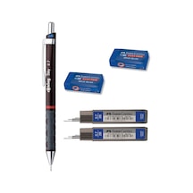 Rotring Tikky 0.7 Mm Okul Seti 2 Adet Faber Castell 0.7 Mm Uç + 2 Adet Faber Castell Silgi Bordo