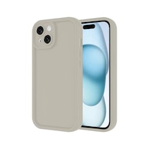 Newface Apple İphone 14 Kılıf Viera Silikon - Krem