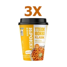 Hipokki Acı ve Tatlı Soslu Kore Tteokbokki Pirinç Keki 3 x 120 G
