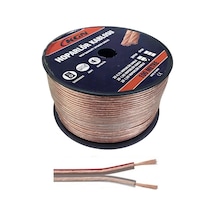 2 X 1.5 Mm Çiftli Hoparlör Kablosu Şeffaf 1 Mt