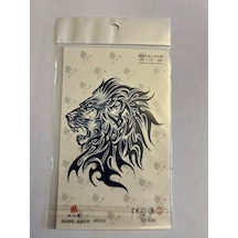 Kaplan 18x11 Cm Tribal Yarı Kalıcı Hayalet Geçici Dövme Yapıştırma Dövme