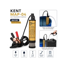 Kent 24 Volt Sıvı Transfer Pompası Mazot Pompası İnce Süzgeçli