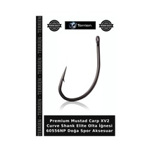 Premium Mustad Carp Xv2 Curve Shank Elite Olta İğnesi 60556np Doğa Spor Aksesuar No:4 - 10lu