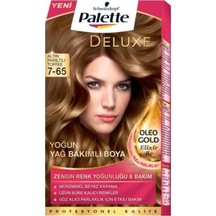 Palette Deluxe Yoğun Yağ Bakımlı Saç Boyası 7.65 Altın Parıltılı Toffee