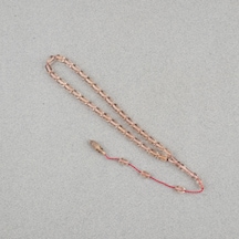 Ateş Kehribar Kapsül Kesim Sistemli Bilek Boy 5x8mm Tesbih Bej