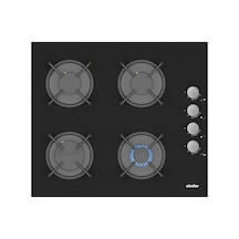 Simfer 3500-N 60CM Ankastre Siyah Cam Ocak 4G Emaye Izgara