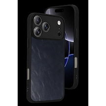Apple iPhone Uyumlu. 17 Pro Aras Deri Kapak - Lacivert