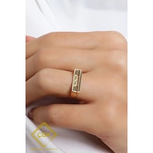 Çgk Çiğdem Gürel Kuyumculuk Sonsuzluk Desenli Altın Yüzük Gold