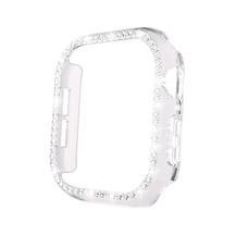 Ekılıf - Apple Uyumlu  Watch 10 46mm - Kasa Ve Ekran Koruyucu Watch  Gard 05 Sert Pc Koruyucu - Şeffaf