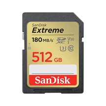 Extreme Sdxc Uhs-ı Hafıza Kartı 512 Gb V30, 180 Mb/s Aktarım, U3, 4k Uhd Videolar, Quickflow Teknolojisi, Su Geçirmez, Darbeye Dayanıklı, Isıya Dayanıklı