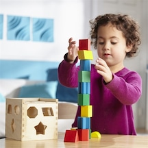 Melissa And Doug Ahşap Küp Şekil Bulmaca