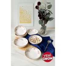Keramika Bronze Bloom Halka Çerezlik / Sosluk 13 Cm 6 Adet 22929