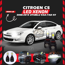 Citroen C4 2012-2017 Uzun Far Uyumlu Şimşek Etkili Led Xenon Light Series H7